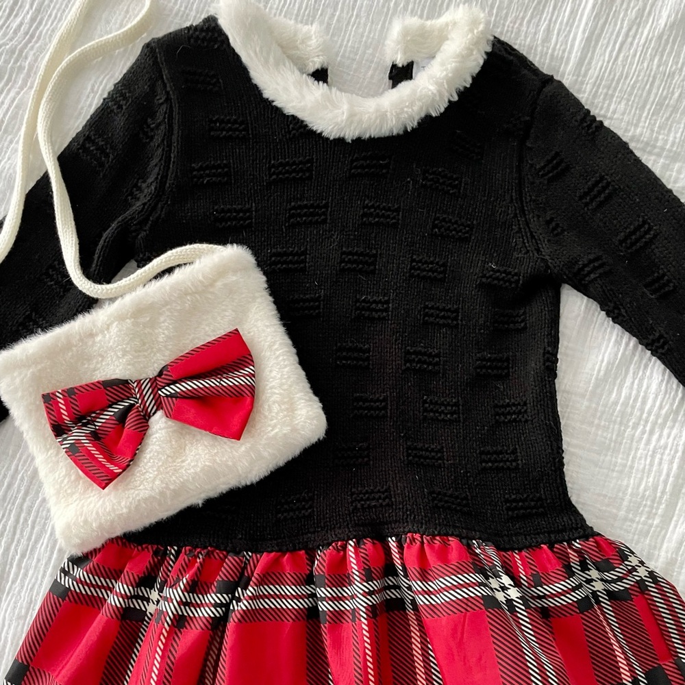 Christmas Dress with Purse! Adorable for girls.
